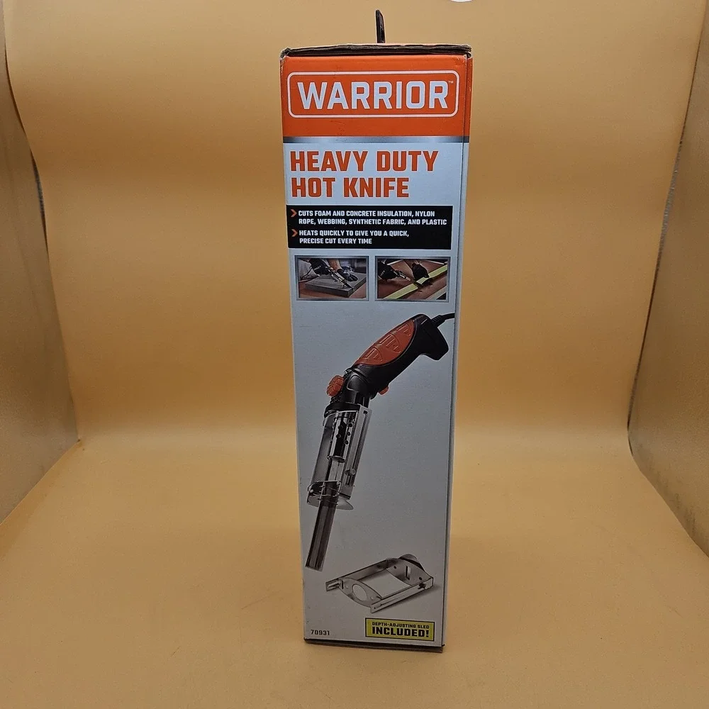 Warrior Heavy Duty Hot Knife 70931 Depth Adjusting Sled Included NIB Brand New